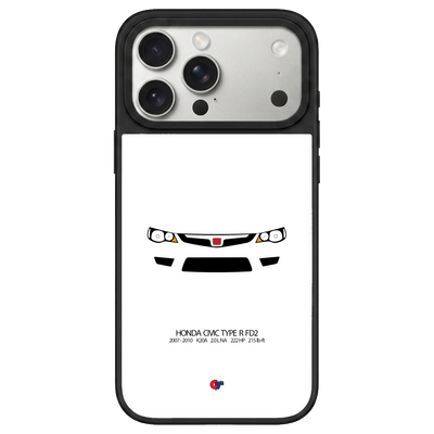 Honda Civic Type R FD2 iPhone Case-White-GTmotive Cases