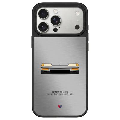 Honda CR-X 2nd Gen iPhone Case-Silver-GTmotive Cases