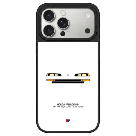 Honda Prelude 4th Gen iPhone Case-White-GTmotive Cases