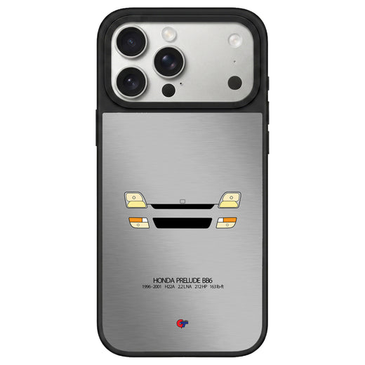 Honda Prelude 5th Gen iPhone Case-Silver-GTmotive Cases