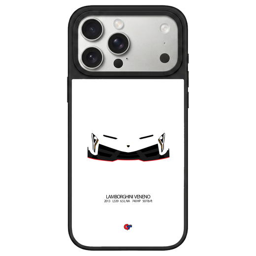 Lamborghini Veneno iPhone Case-White-GTmotive Cases
