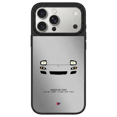 Mazda RX-7 FD3S iPhone Case-Silver-GTmotive Cases