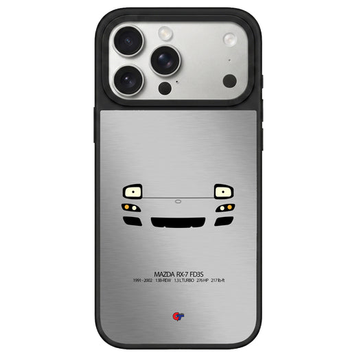 Mazda RX-7 FD3S iPhone Case-Silver-GTmotive Cases