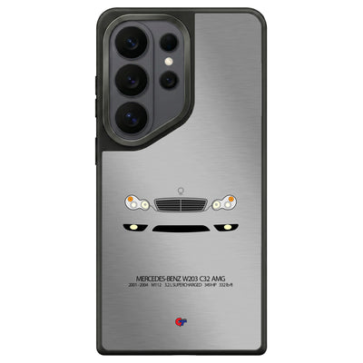 Mercedes-Benz W203 C32 AMG Samsung Case-Silver-GTmotive Cases