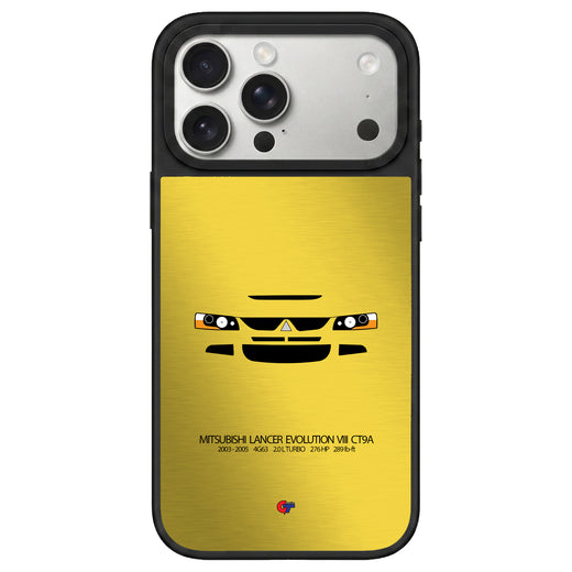 Mitsubishi Lancer Evolution VIII iPhone Case-Yellow-GTmotive Cases