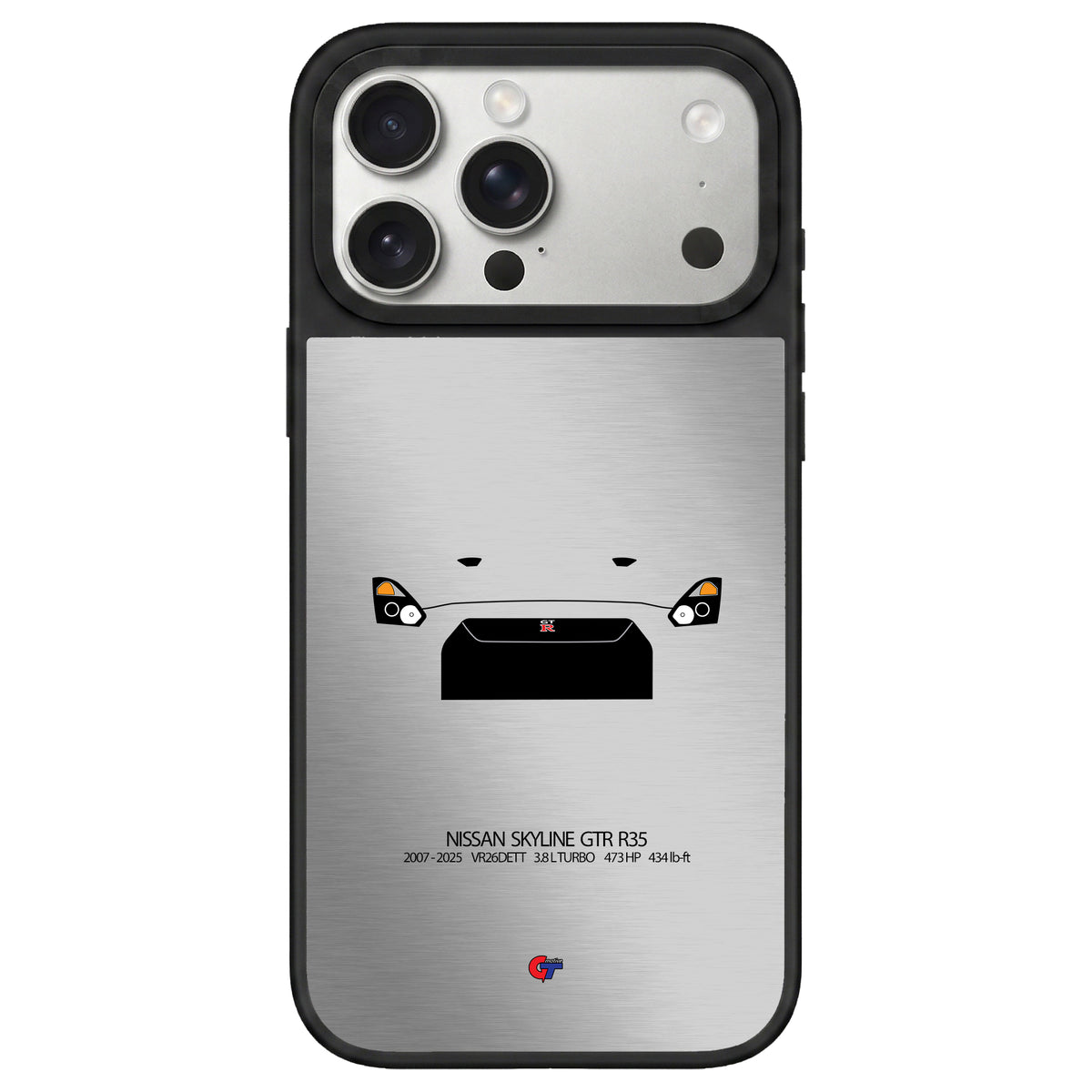 Nissan GTR R35 iPhone Case-Silver-GTmotive Cases