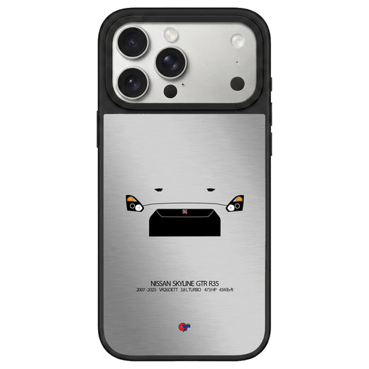 Nissan GTR R35 iPhone Case-Silver-GTmotive Cases