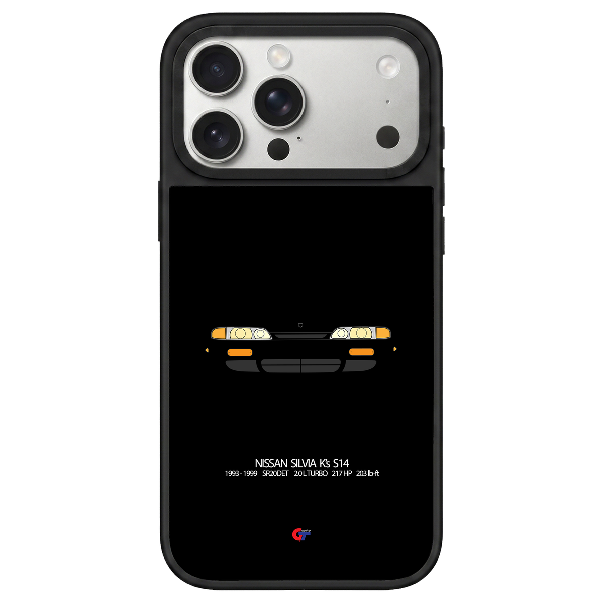 Nissan Silvia S14 iPhone Case-Black-GTmotive Cases