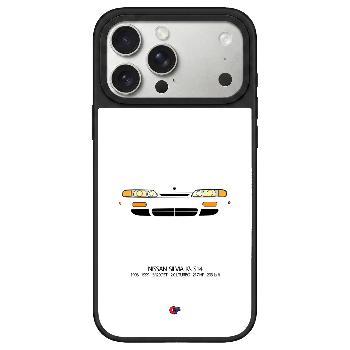 Nissan Silvia S14 iPhone Case-White-GTmotive Cases