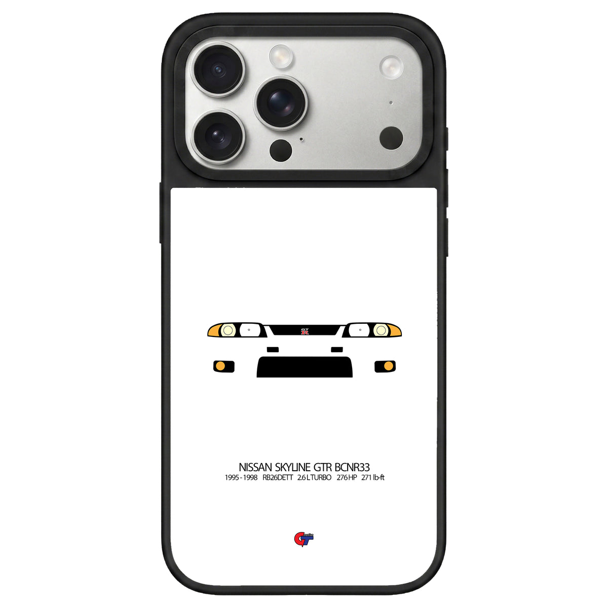 Nissan Skyline GTR BCNR33 iPhone Case-White-GTmotive Cases
