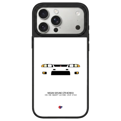 Nissan Skyline GTR BCNR33 iPhone Case-White-GTmotive Cases
