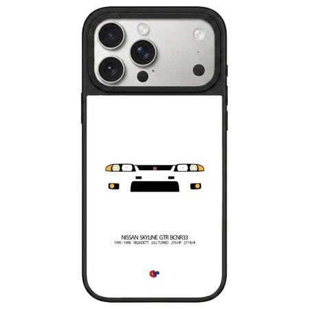Nissan Skyline GTR BCNR33 iPhone Case-White-GTmotive Cases