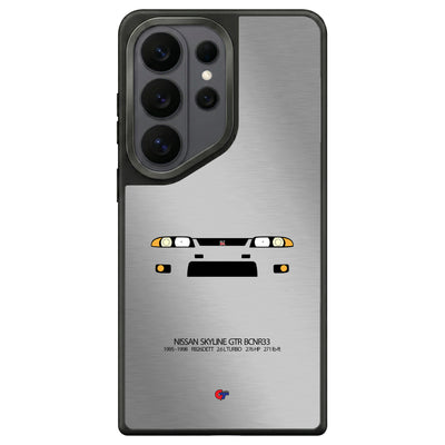 Nissan Skyline GTR BCNR33 Samsung Case-Silver-GTmotive Cases