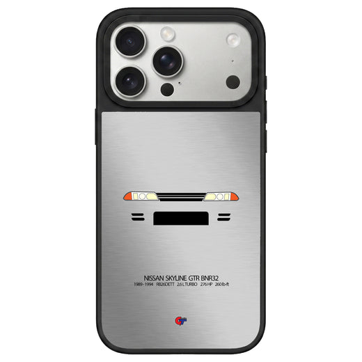 Nissan Skyline GTR BNR32 iPhone Case-Silver-GTmotive Cases