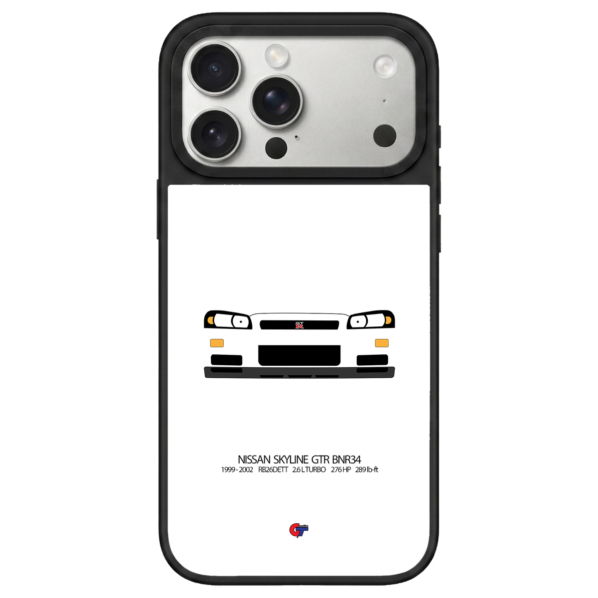Nissan Skyline GTR BNR34 iPhone Case-White-GTmotive Cases