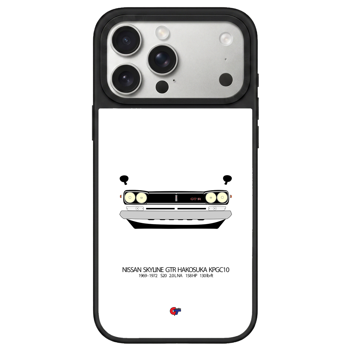 Nissan Skyline GTR Hakosuka KPGC10 iPhone Case-White-GTmotive Cases