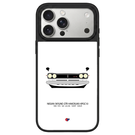 Nissan Skyline GTR Hakosuka KPGC10 iPhone Case-White-GTmotive Cases
