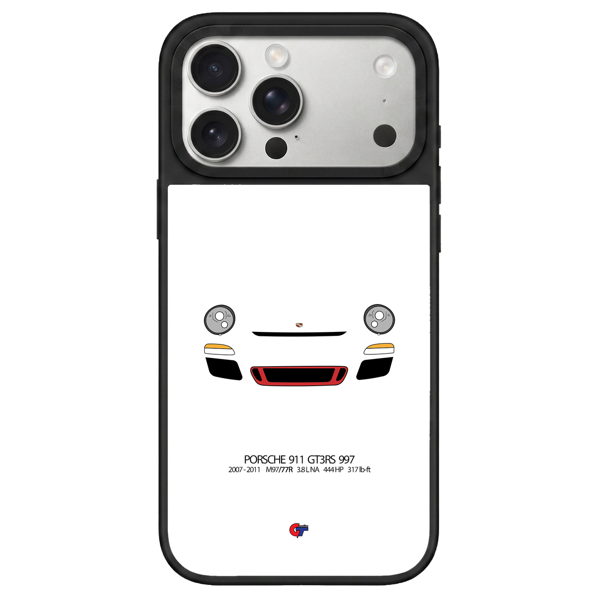 Porsche 911 GT3RS 997 iPhone Case-White-GTmotive Cases
