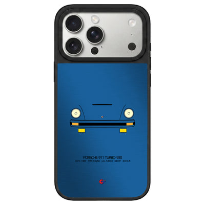 Porsche 911 Turbo 930 iPhone Case-Blue-GTmotive Cases