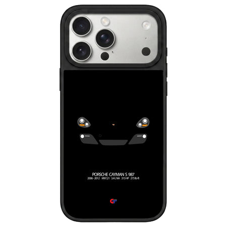 Porsche Cayman 987 iPhone Case-Black-GTmotive Cases
