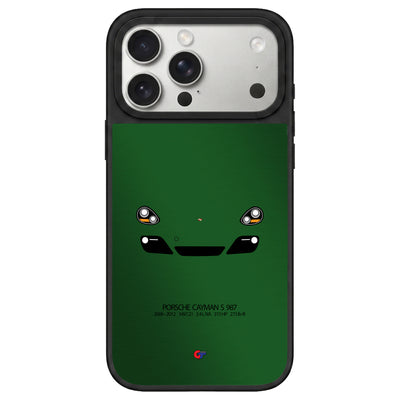 Porsche Cayman 987 iPhone Case-Green-GTmotive Cases