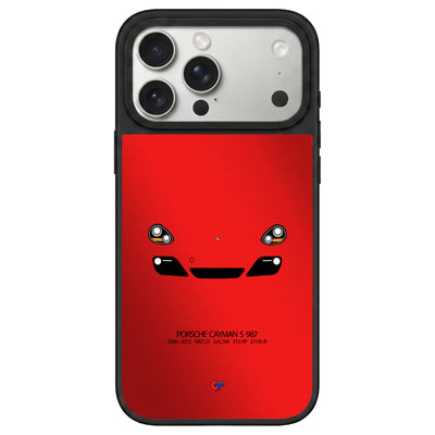 Porsche Cayman 987 iPhone Case-Red-GTmotive Cases