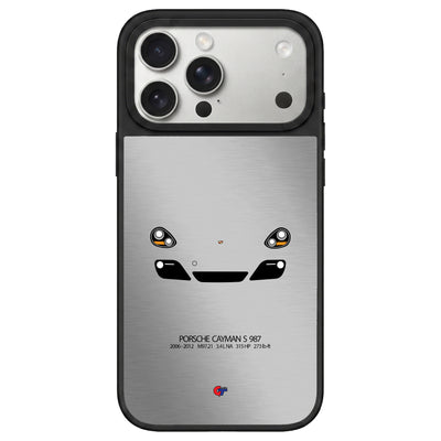 Porsche Cayman 987 iPhone Case-Silver-GTmotive Cases