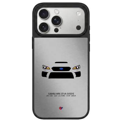 Subaru WRX STI VAB (Evoeye) Facelift iPhone Case-Silver-GTmotive Cases