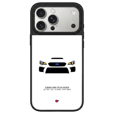 Subaru WRX STI VAB (Evoeye) Facelift iPhone Case-White-GTmotive Cases