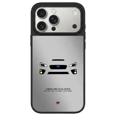 Subaru WRX STI VAB (Evoeye) iPhone Case-Silver-GTmotive Cases