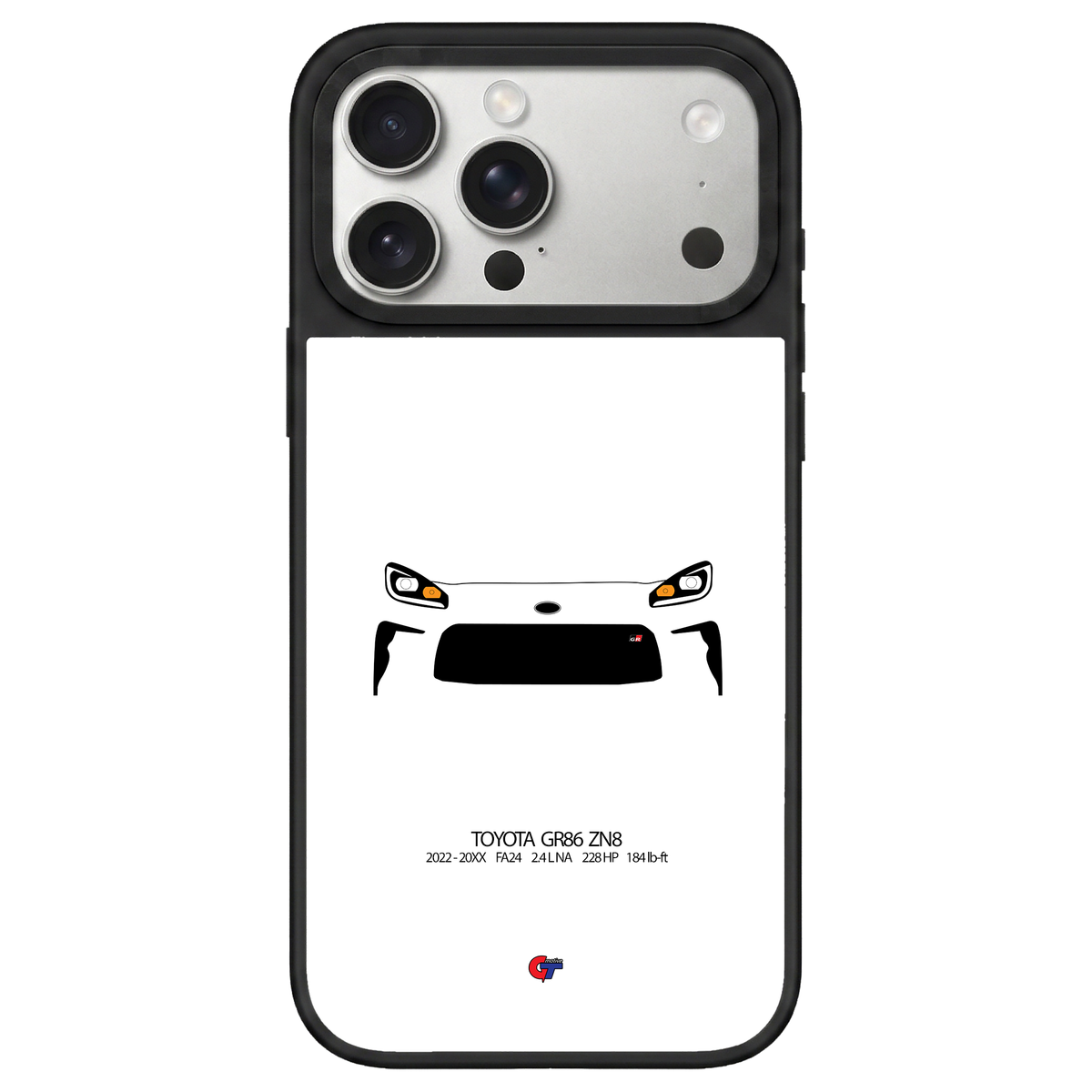 Toyota GR86 ZN8 iPhone Case-White-GTmotive Cases