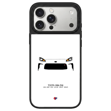 Toyota GR86 ZN8 iPhone Case-White-GTmotive Cases
