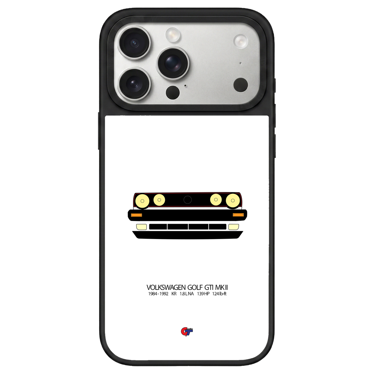 Volkswagen Golf GTI Mk II iPhone Case-White-GTmotive Cases