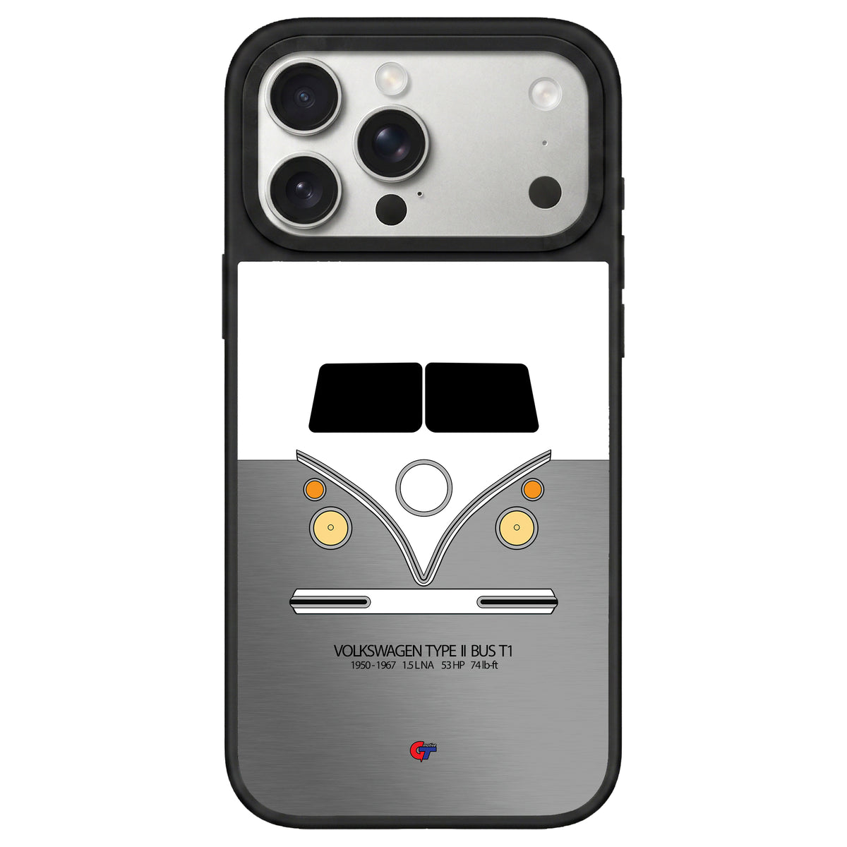 Volkswagen Type II Bus iPhone Case-Gray-GTmotive Cases