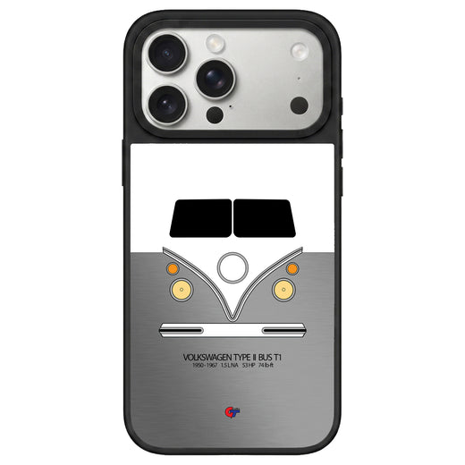 Volkswagen Type II Bus iPhone Case-Gray-GTmotive Cases