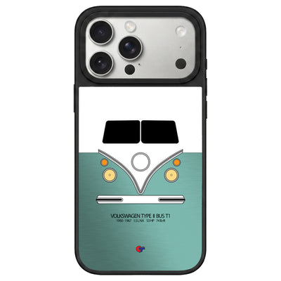 Volkswagen Type II Bus iPhone Case-Teal-GTmotive Cases
